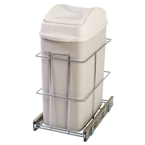 LIXEIRA TELESCÓPICA CROMOZINCO SIMPLES C/BALDE 20.5LT