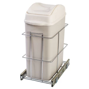 LIXEIRA TELESCÓPICA CROMOZINCO SIMPLES C/BALDE 20.5LT