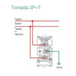 MÓDULO MARGIRIUS SLEEK TOMADA 2P+T 20A PRETO