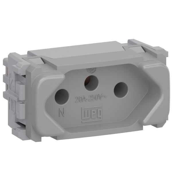 MÓDULO WEG COMPOSÉ TOMADA 2P+T 20A 250V CINZA