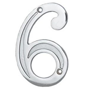 NÚMERO 6 RESIDENCIAL CROMADO UNIÃO MUNDIAL