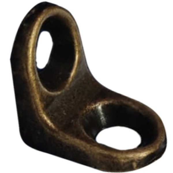 PACOTE C/100 CANTONEIRAS 2 FUROS 13X13 OURO VELHO