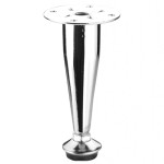 PÉ MOVEIS AÇO RENNA CÔNICO CROMADO 100MM COM REGULAGEM PÉ MOVEIS AÇO RENNA CÔNICO CROMADO 100MM COM REGULAGEM