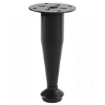 PÉ MOVEIS AÇO RENNA CÔNICO PRETO 100MM COM REGULAGEM PÉ MOVEIS AÇO RENNA CÔNICO PRETO 100MM COM REGULAGEM