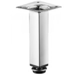 PÉ MOVEIS AÇO RENNA QUADRADO CROMADO 100MM COM REGULAGEM PÉ MOVEIS AÇO RENNA QUADRADO CROMADO 100MM COM REGULAGEM