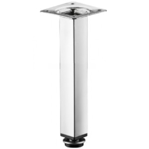 PÉ MOVEIS AÇO RENNA QUADRADO CROMADO 150MM COM REGULAGEM