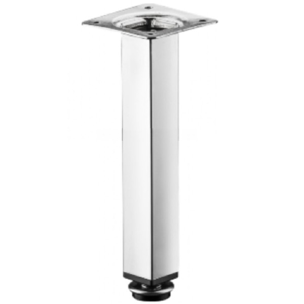 PÉ MOVEIS AÇO RENNA QUADRADO CROMADO 150MM COM REGULAGEM