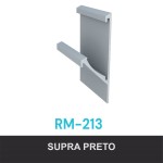 PERFIL ALUMÍNIO ROMETAL CAVA 15MM RM-213 6 MT PRETO