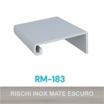 PERFIL ALUMÍNIO ROMETAL FACETATO RM-183 6 MT INOX MATE