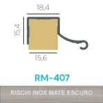 PERFIL ALUMÍNIO ROMETAL FACETATO SAFIRA 15MM RM-407 6 MT INOX MATE PERFIL ALUMÍNIO ROMETAL FACETATO SAFIRA 15MM RM-407 6 MT INOX MATE