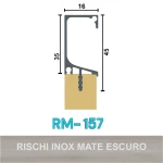 PERFIL ALUMÍNIO ROMETAL GOLA 15MM RM-157 6 MT INOX MATE PERFIL ALUMÍNIO ROMETAL GOLA 15MM RM-157 6 MT INOX MATE