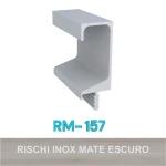 PERFIL ALUMÍNIO ROMETAL GOLA 15MM RM-157 6 MT INOX MATE PERFIL ALUMÍNIO ROMETAL GOLA 15MM RM-157 6 MT INOX MATE
