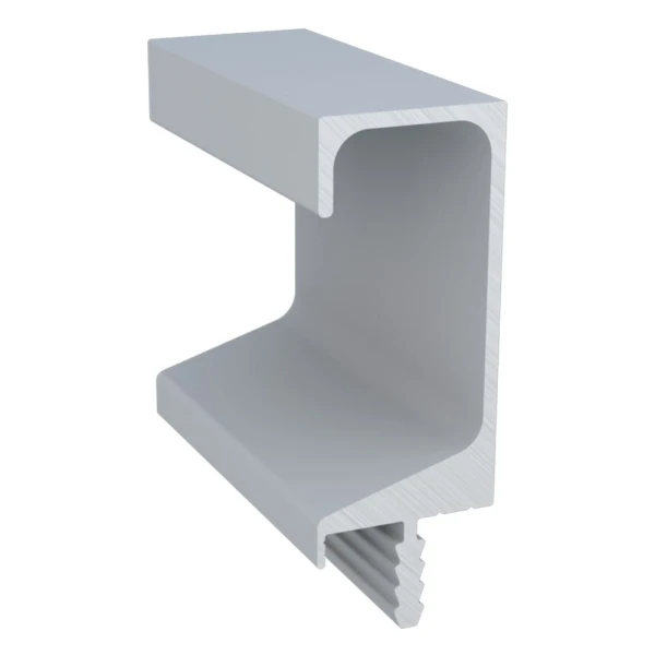 PERFIL ALUMÍNIO ROMETAL GOLA 15MM RM-157 6 MT INOX MATE