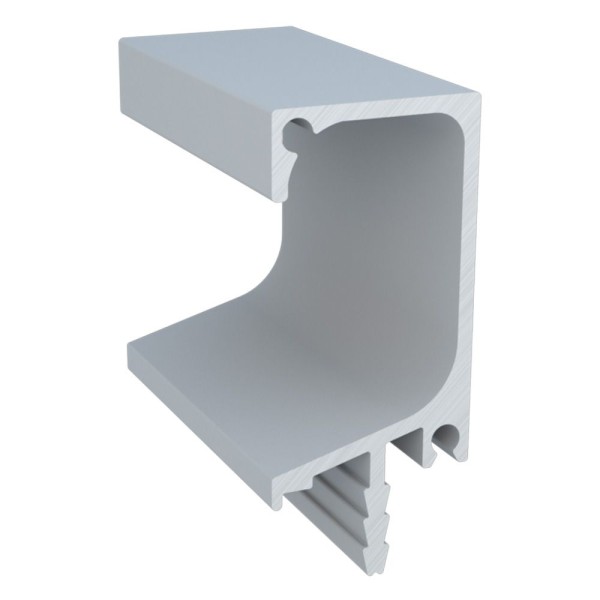 PERFIL ALUMÍNIO ROMETAL GOLA 18MM RM-046 6 MT INOX MATE