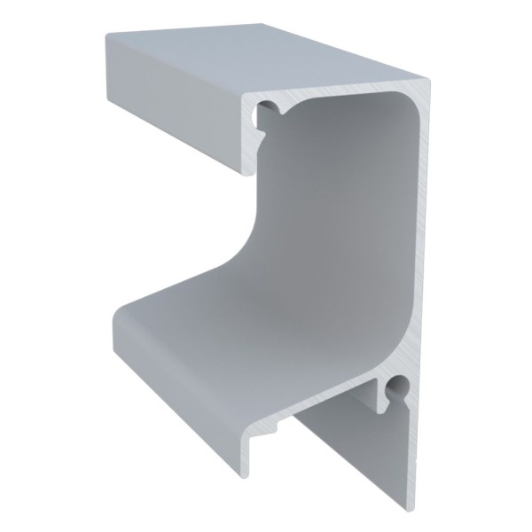 PERFIL ALUMÍNIO ROMETAL GOLA 18MM RM-053 6 MT INOX MATE