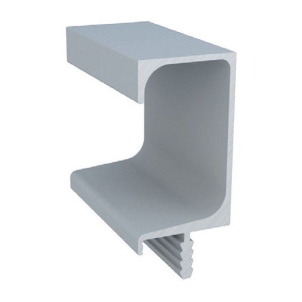 PERFIL ALUMÍNIO ROMETAL GOLA 18MM RM-083 6 MT INOX MATE