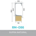 PERFIL ALUMÍNIO ROMETAL GOLA 18MM RM-086 6 MT NATURAL