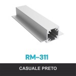 PERFIL ALUMÍNIO ROMETAL LINK RM-311 C/2 ABAS 3 MT PRETO