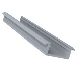 PERFIL ALUMÍNIO ROMETAL P/LED EMBUTIR RM-331 3 MT PRETO