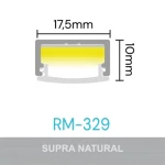 PERFIL ALUMÍNIO ROMETAL P/LED SOBREPOR RM-329 3 MT NATURAL
