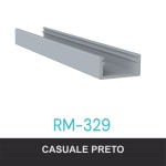 PERFIL ALUMÍNIO ROMETAL P/LED SOBREPOR RM-329 3 MT PRETO PERFIL ALUMÍNIO ROMETAL P/LED SOBREPOR RM-329 3 MT PRETO