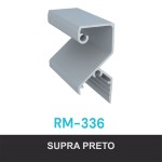 PERFIL ALUMÍNIO ROMETAL TIPO COLEGATO 15MM RM-336 6 MT PRETO