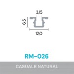 PERFIL ALUMÍNIO ROMETAL TRILHO INFERIOR RM-026 6 MT NATURAL PERFIL ALUMÍNIO ROMETAL TRILHO INFERIOR RM-026 6 MT NATURAL