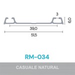 PERFIL ALUMÍNIO ROMETAL TRILHO INFERIOR RM-034 6 MT NATURAL PERFIL ALUMÍNIO ROMETAL TRILHO INFERIOR RM-034 6 MT NATURAL