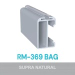 PERFIL ALUMÍNIO ROMETAL TUBO CABIDEIRO LED RM-369-BAG 3 MT S/DIFUSOR