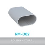 PERFIL ALUMÍNIO ROMETAL TUBO CABIDEIRO OVAL RM-082 6 MT POLIDO