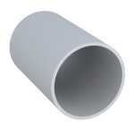 PERFIL ALUMÍNIO ROMETAL TUBO CABIDEIRO REDONDO RM-135 6 MT POLIDO