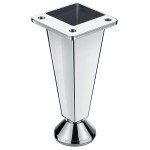 PÉ MÓVEIS METAL CÔNICO 120MM CROMADO PÉ MÓVEIS METAL CÔNICO 120MM CROMADO