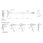 PISTÃO A GÁS FGVTN C/AMORTECEDOR 100N CINZA PISTÃO A GÁS FGVTN C/AMORTECEDOR 100N CINZA