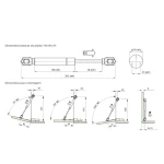 PISTÃO A GÁS TN MINI FIT INVERSO 60N CINZA