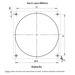 PLACA + SUPORTE MARGIRIUS SLEEK MÓVEL 70X70MM BRANCA