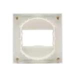 PLACA + SUPORTE MARGIRIUS SLEEK MÓVEL 80X80MM BRANCA