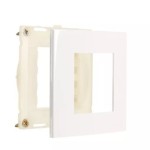 PLACA + SUPORTE MARGIRIUS SLEEK MÓVEL 80X80MM BRANCA