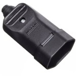 PLUGUE FÊMEA MARGIRIUS RETO 2P+T 20A PRETO PLUGUE FÊMEA MARGIRIUS RETO 2P+T 20A PRETO