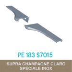 PONTEIRA ROMETAL FACETATO 15MM PE-183 S7015 PAR CHAMPAGNE/INOX