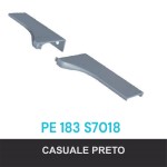 PONTEIRA ROMETAL FACETATO 18MM PE-183 S7018 PAR PRETO