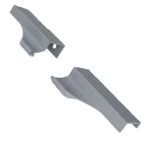 PONTEIRA ROMETAL FACETATO SAFIRA 18MM PE-408 PAR CROMO ACETINADO