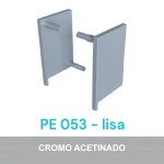 PONTEIRA ROMETAL GOLA LISA 18MM PE-053 PAR CROMO ACETINADO
