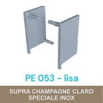 PONTEIRA ROMETAL GOLA LISA 18MM PE-053 PAR CHAMPAGNE/INOX