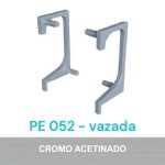 PONTEIRA ROMETAL GOLA VAZADA 15MM PE-052 PAR CROMO ACETINADO