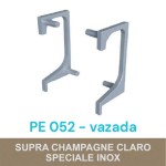 PONTEIRA ROMETAL GOLA VAZADA 15MM PE-052 PAR CHAMPAGNE/INOX PONTEIRA ROMETAL GOLA VAZADA 15MM PE-052 PAR CHAMPAGNE/INOX