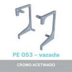 PONTEIRA ROMETAL GOLA VAZADA 18MM PE-053 PAR CROMO ACETINADO PONTEIRA ROMETAL GOLA VAZADA 18MM PE-053 PAR CROMO ACETINADO