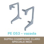 PONTEIRA ROMETAL GOLA VAZADA 18MM PE-053 PAR CHAMPAGNE/INOX PONTEIRA ROMETAL GOLA VAZADA 18MM PE-053 PAR CHAMPAGNE/INOX