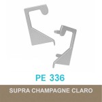 PONTEIRA ROMETAL TIPO COLEGATO 15MM PE-336 PAR CHAMPAGNE/INOX