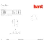 PORCA GARRA HARDT PARA MADEIRA M8 10M KIT C/10