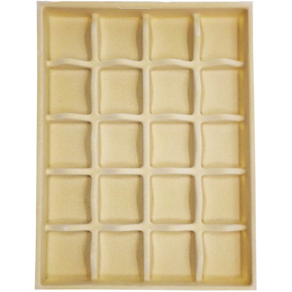 PORTA JÓIAS 420 X 320MM PA-02AV CREME AVELUDADO